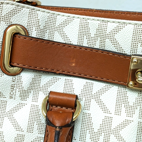 My Michael Kors Hamilton Logo Satchel Handbag - Picture 11 of 13